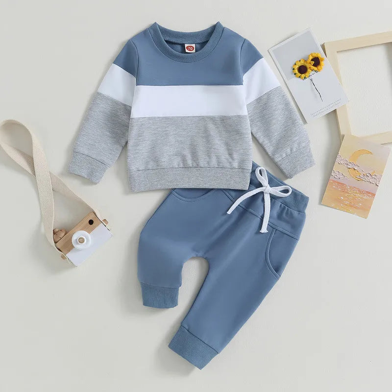 Winter Warm Contrast Baby Set - 2-Piece Outfit - SweetPeaShop