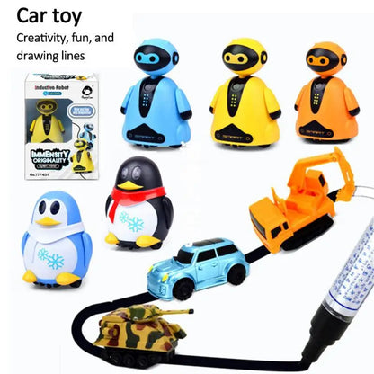 Draw Lines Follow Toy – Creative Inductive Electric Robot Car - SweetPeaShop