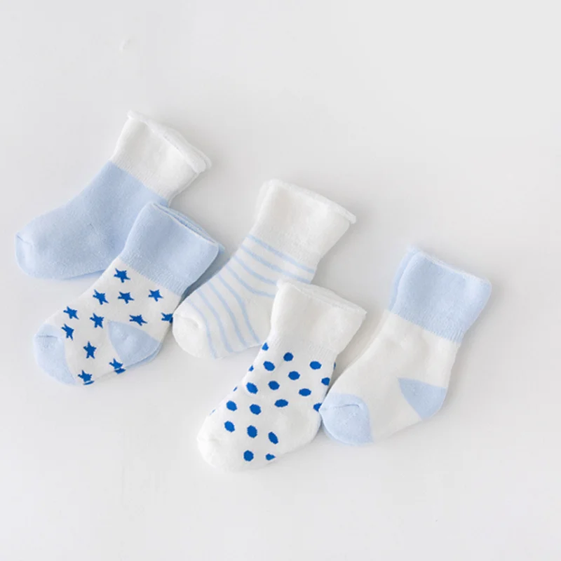 5-Pair Set: Baby Winter Warm Socks - Thick, Cozy, and Perfect for Cold Weather - SweetPeaShop