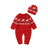 Christmas Baby Elk Romper & Hat Set - SweetPeaShop Exclusive - SweetPeaShop
