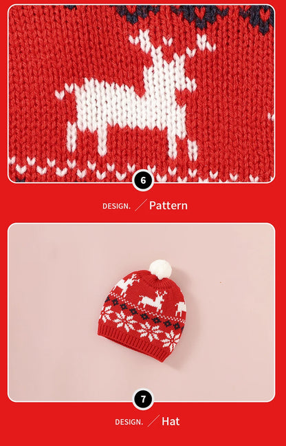 Christmas Baby Elk Romper & Hat Set - SweetPeaShop Exclusive - SweetPeaShop