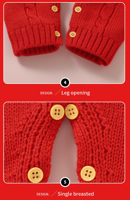 Christmas Baby Elk Romper & Hat Set - SweetPeaShop Exclusive - SweetPeaShop