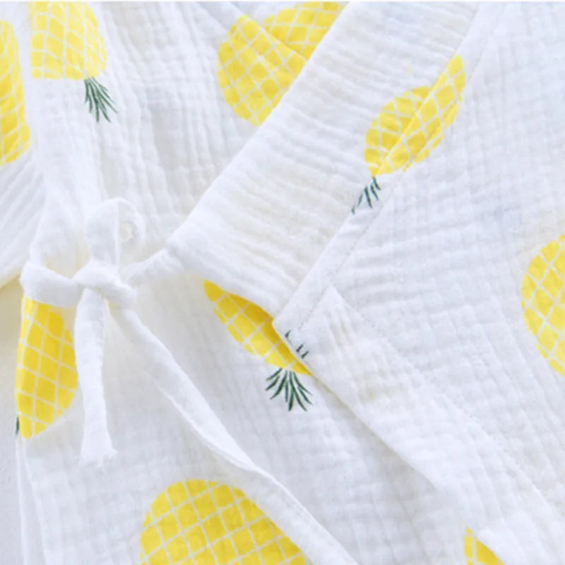 Baby Muslin Cotton Long Sleeve Romper - Unisex Newborn Jumpsuit - SweetPeaShop