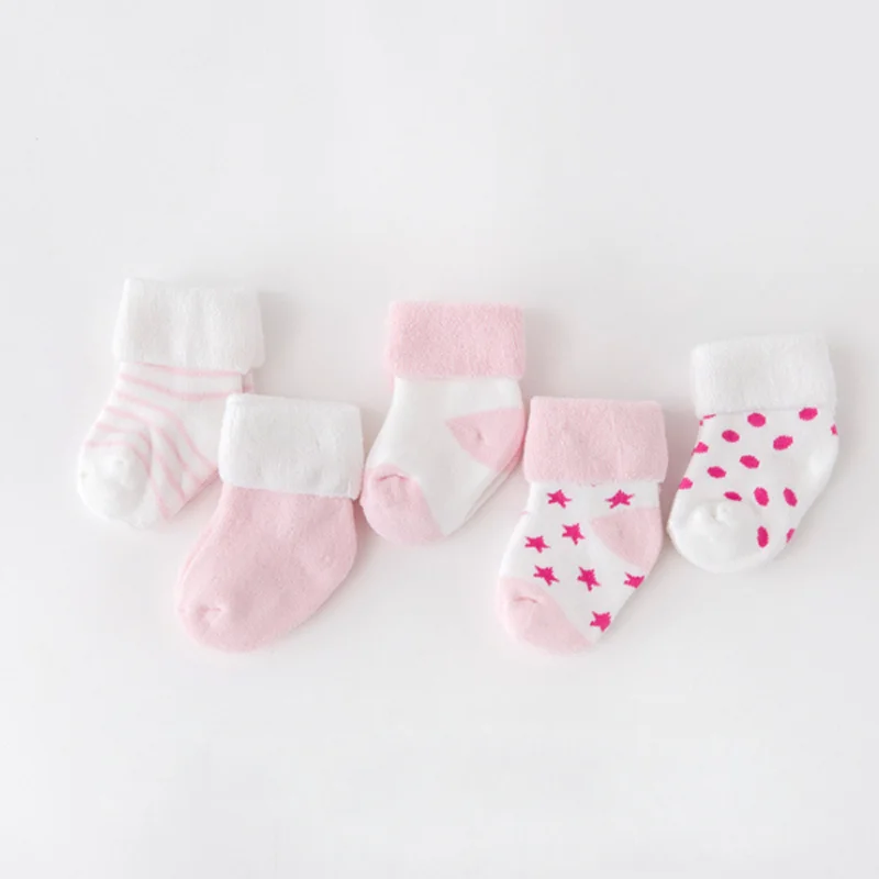 5-Pair Set: Baby Winter Warm Socks - Thick, Cozy, and Perfect for Cold Weather - SweetPeaShop