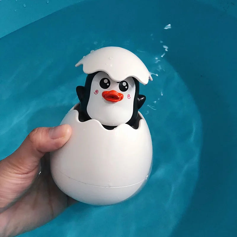 Baby Bathing Toy – Cute Duck Penguin Egg Water Spray Sprinkler – SweetPeaShop Exclusive