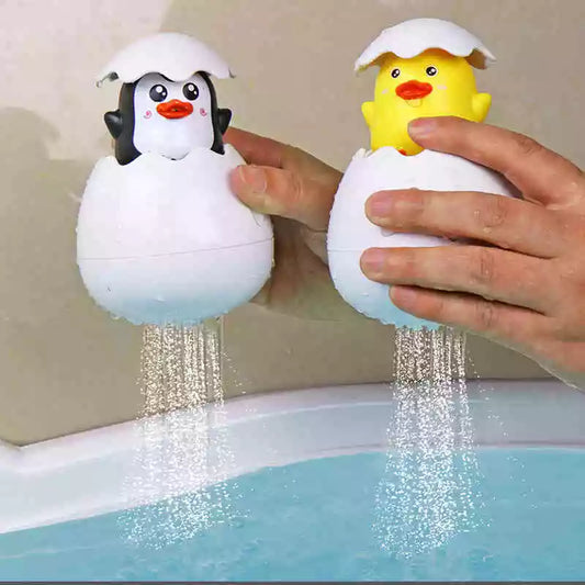 Baby Bathing Toy – Cute Duck Penguin Egg Water Spray Sprinkler – SweetPeaShop Exclusive