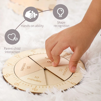 Baby Wooden Cognitive Clock