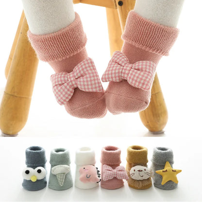 Cozy Cartoon Baby Socks - Anti-Slip Soft Cotton Floor Socks - SweetPeaShop