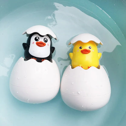 Baby Bathing Toy – Cute Duck Penguin Egg Water Spray Sprinkler – SweetPeaShop Exclusive