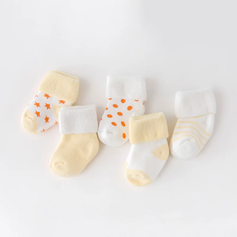 5-Pair Set: Baby Winter Warm Socks - Thick, Cozy, and Perfect for Cold Weather - SweetPeaShop