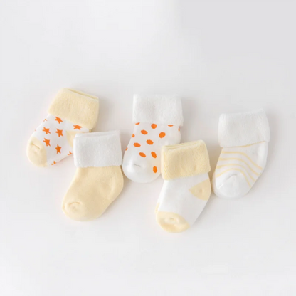 5-Pair Set: Baby Winter Warm Socks - Thick, Cozy, and Perfect for Cold Weather - SweetPeaShop