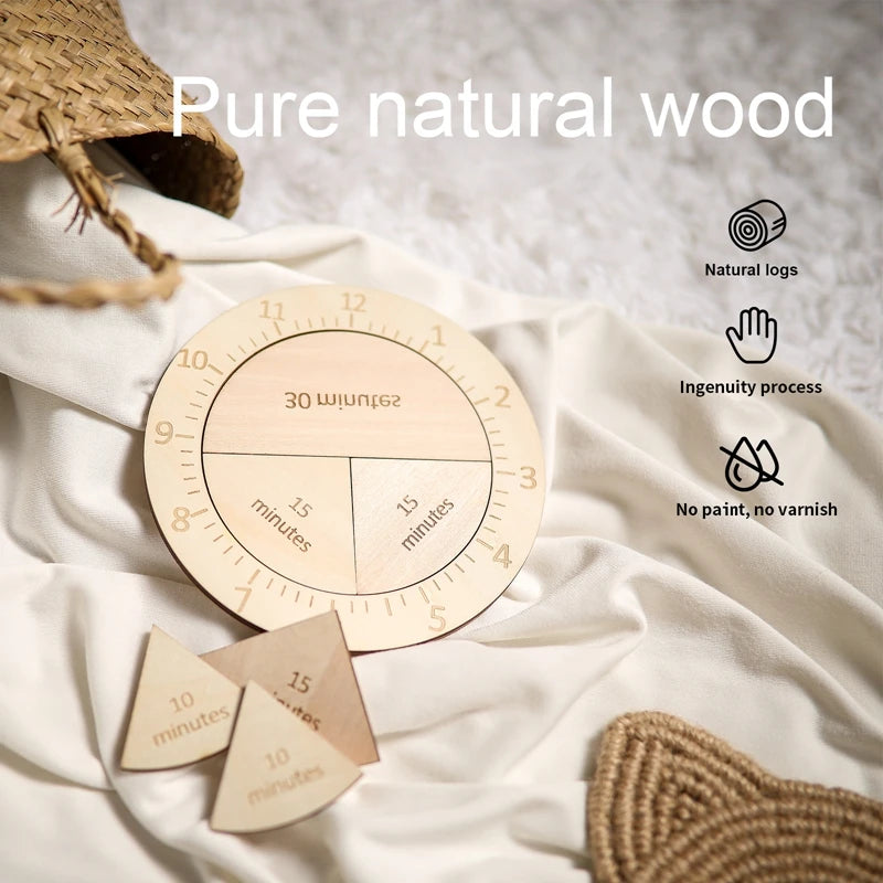 Baby Wooden Cognitive Clock