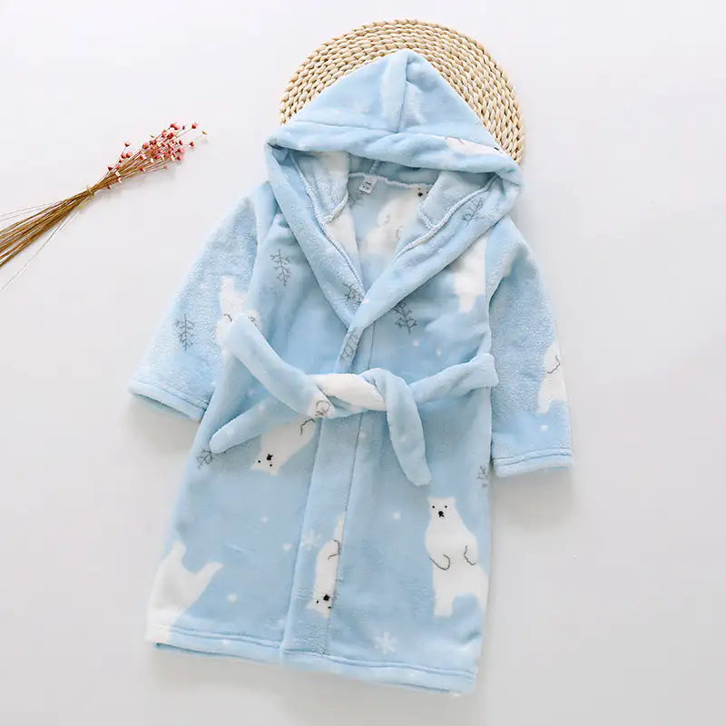 Children's Flannel Bathrobes - SweetPeaShop