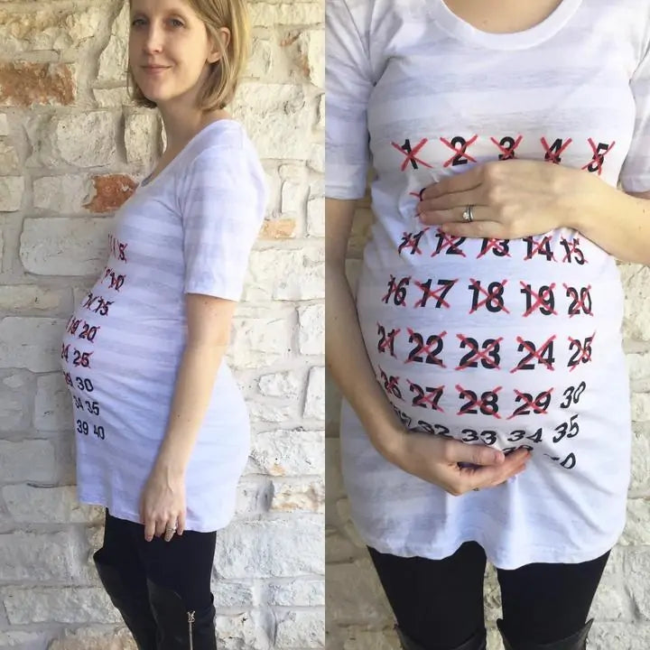 Baby Countdown Maternity Shirt - SweetPeaShop