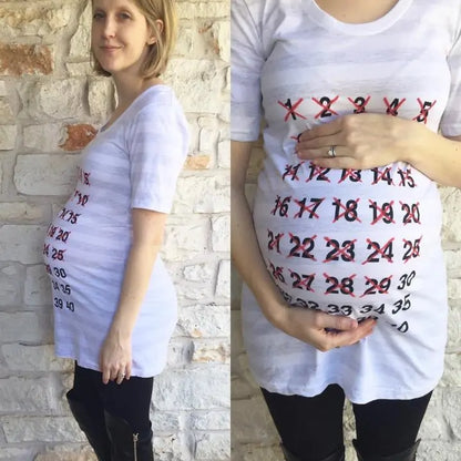 Baby Countdown Maternity Shirt - SweetPeaShop