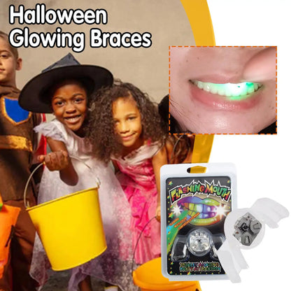 LED Glow Teeth Braces – Halloween Party Light-Up Toy - SweetPeaShop