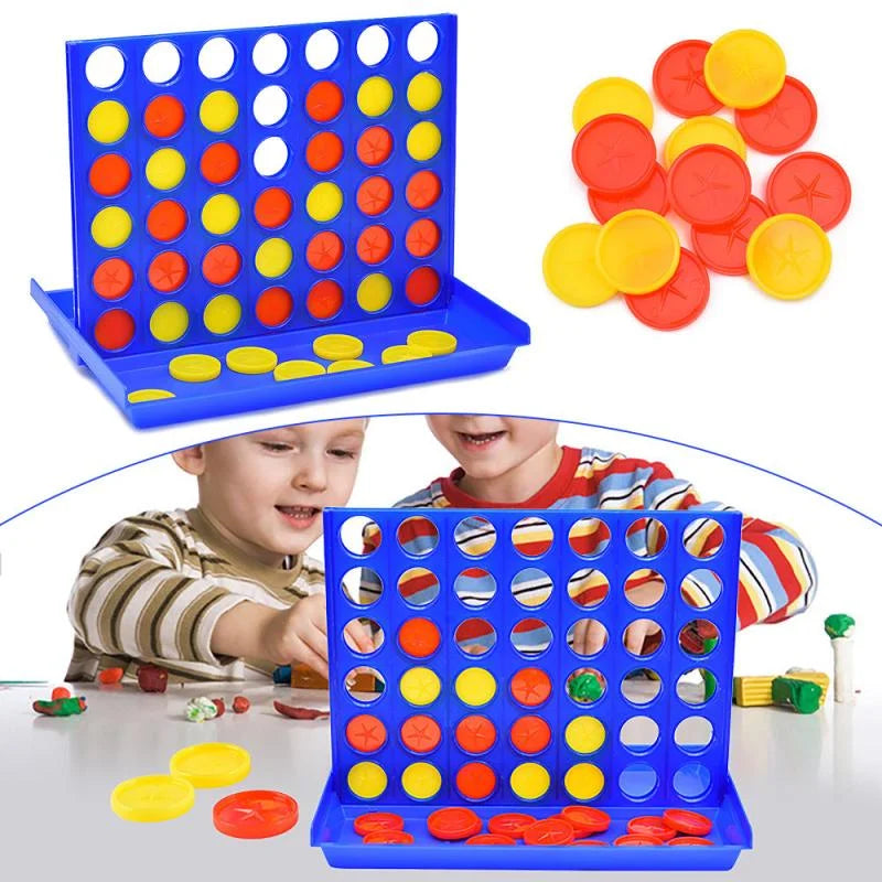 Foldable Connect 4 Board Game - Educational Puzzle Toy for Kids & Family Fun - SweetPeaShop