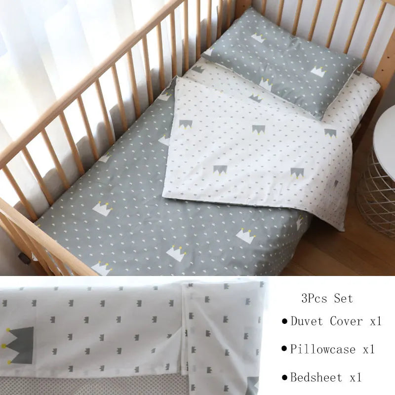 Baby Bedding Set (3pcs)- SweetPeaShop Exclusive - SweetPeaShop