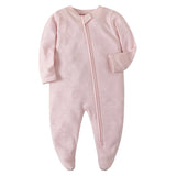 Newborn Baby Footed Sleepwear - Soft Cotton Zipper Pajamas for Infants - SweetPeaShop