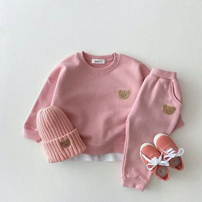 Winter Bear Outfit Set - Toddler Sweatshirt & Pants - SweetPeaShop Exclusive