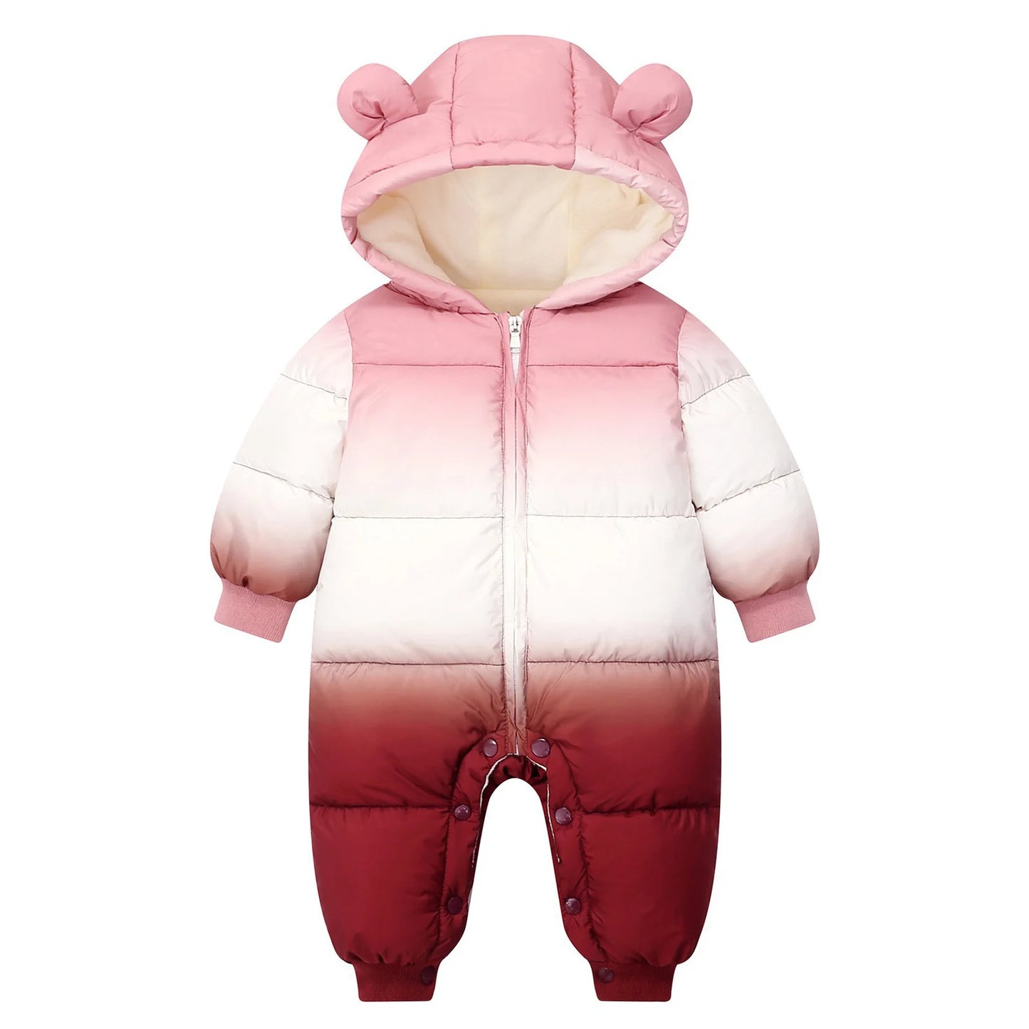 Newborn Baby Winter Warm Hooded Down Romper Jacket Snowsuit – SweetPeaShop Exclusive