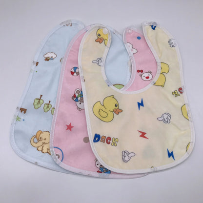 Cartoon Cotton Waterproof Baby Bib - SweetPeaShop Exclusive