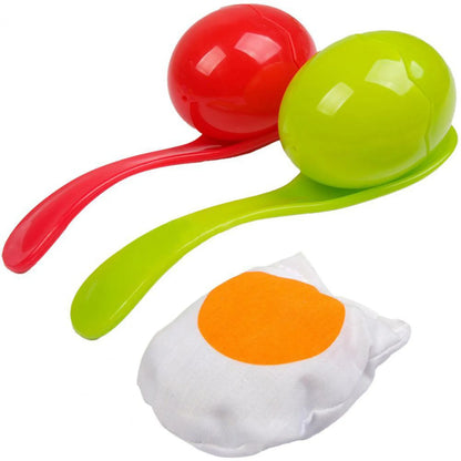 Eggs and Spoon Race Game Set with Yolk – Outdoor Kids Party Toy – Fun Parent-Child Interactive Game - SweetPeaShop