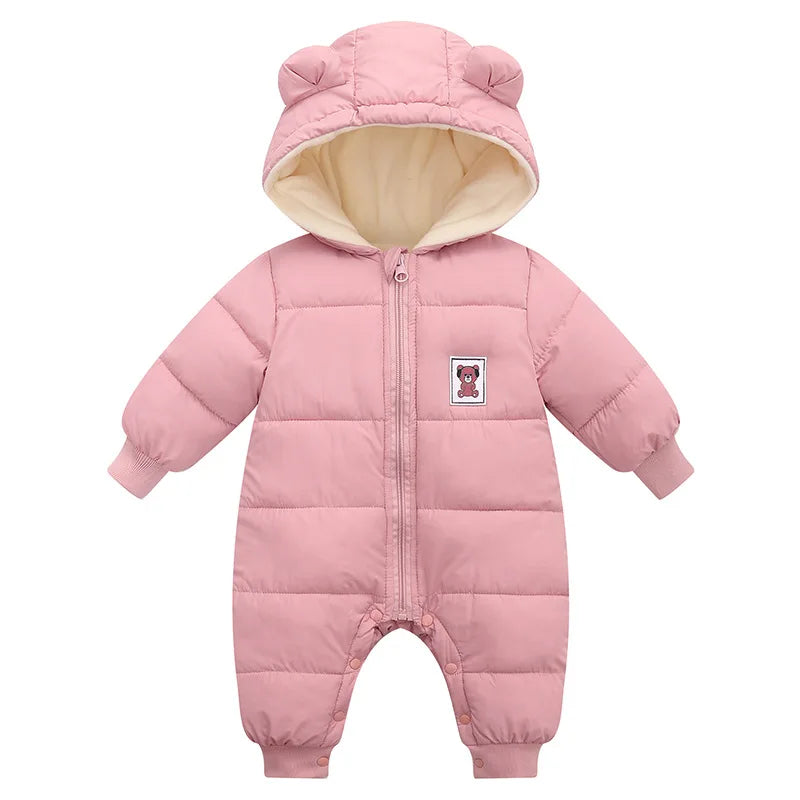 BearFriends Winter Fur Baby Romper Parka - SweetPeaShop