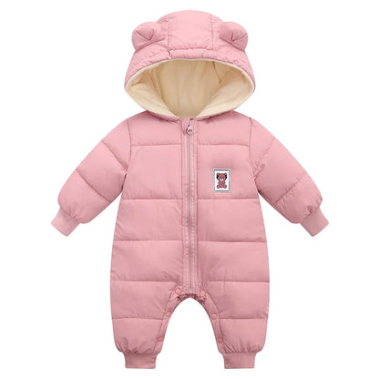 BearFriends Winter Fur Baby Romper Parka - SweetPeaShop