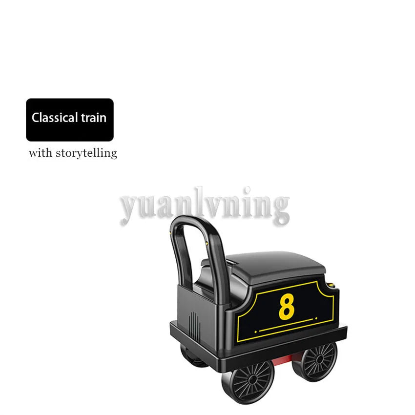 Child Electric Train Riding Toy with Rail Car Set – Perfect Christmas Gift for Kids - SweetPeaShop