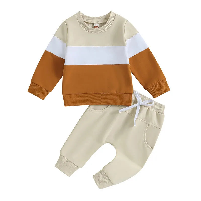 Winter Warm Contrast Baby Set - 2-Piece Outfit - SweetPeaShop