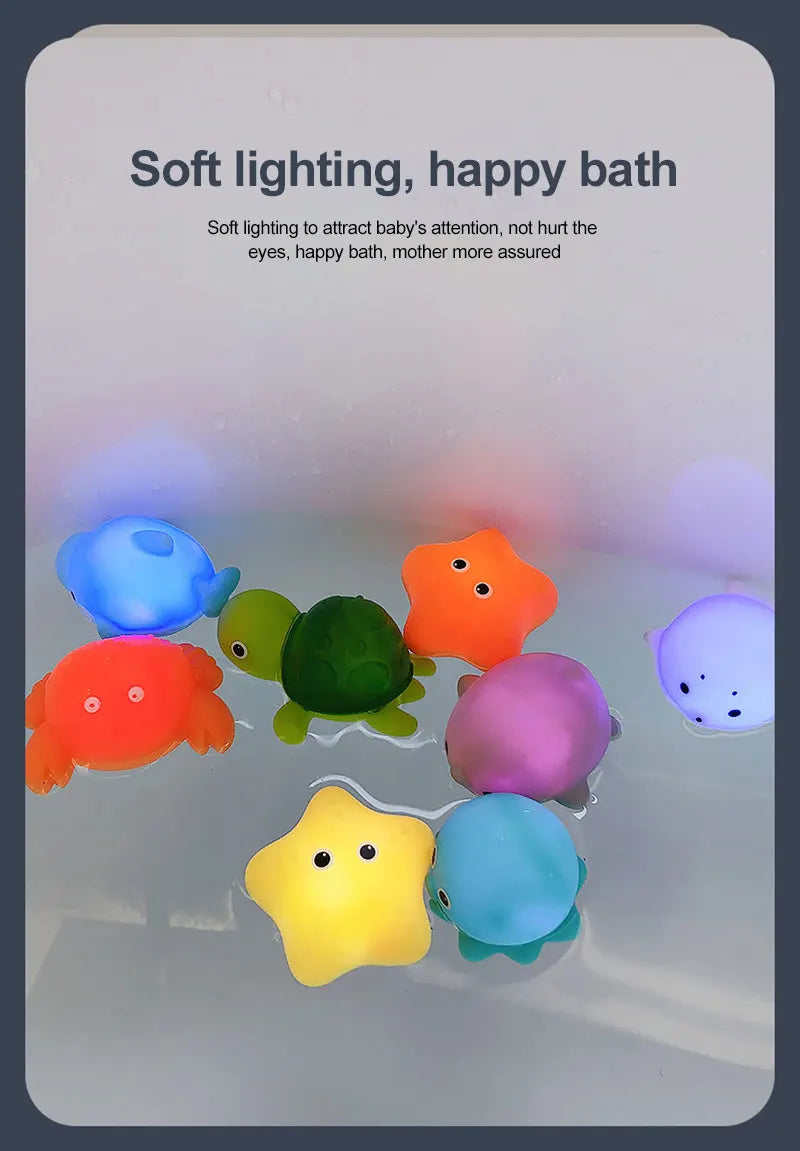 LED Light-Up Baby Bath Toy - Luminous Rubber Duck for Kids - SweetPeaShop Exclusive