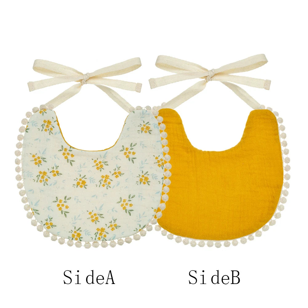 Muslin Cotton Baby Bib – SweetPeaShop Exclusive