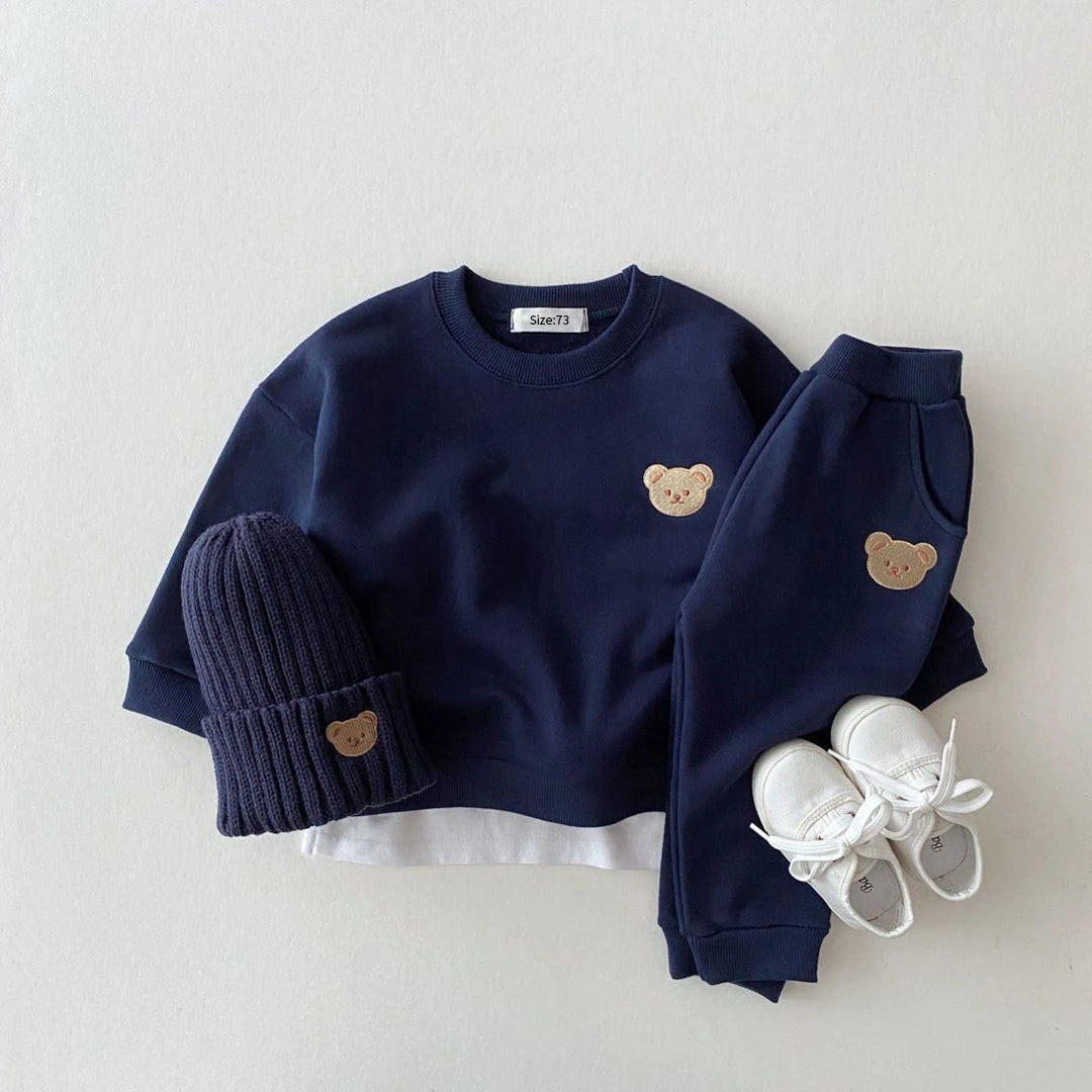 Winter Bear Outfit Set - Toddler Sweatshirt & Pants - SweetPeaShop Exclusive