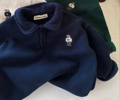 BearPolo Winter Sweatshirt – Cozy Cotton Sweatshirt for Baby Boys & Girls - SweetPeaShop