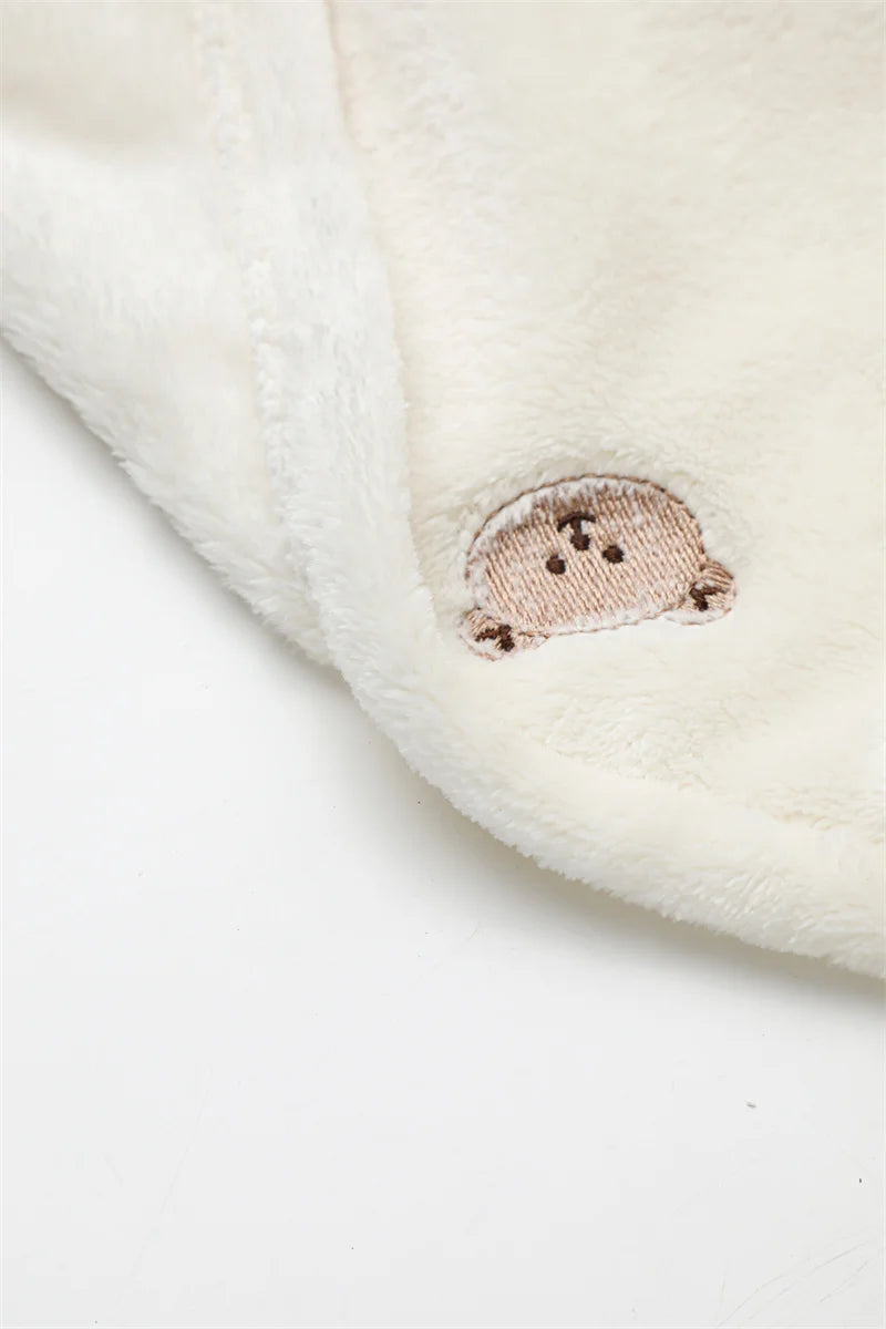 Cozy Winter Fleece Baby Blanket – Newborn Swaddle & Stroller Bedding - SweetPeaShop