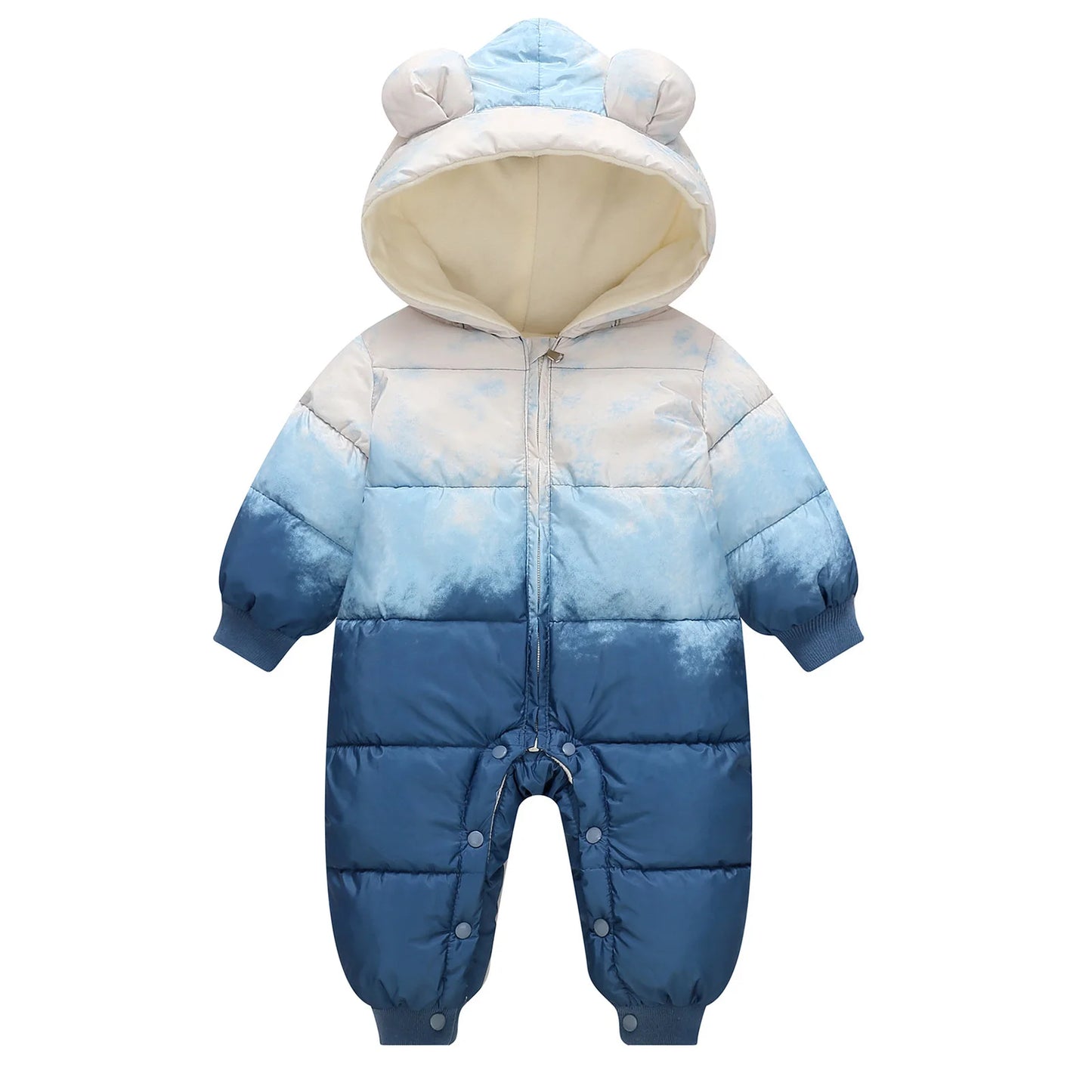 Newborn Baby Winter Warm Hooded Down Romper Jacket Snowsuit – SweetPeaShop Exclusive