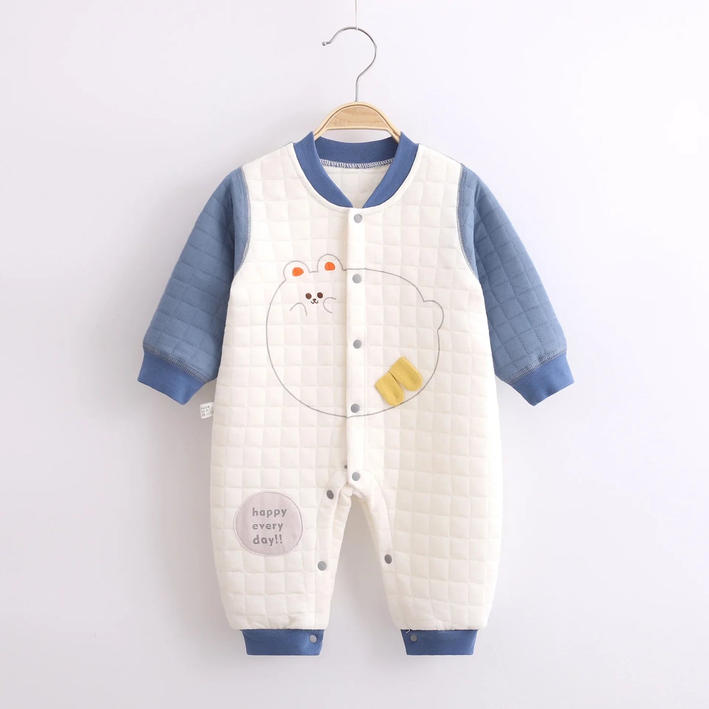 Cozy Cotton Baby Romper - Autumn & Winter Warmth - SweetPeaShop Exclusive