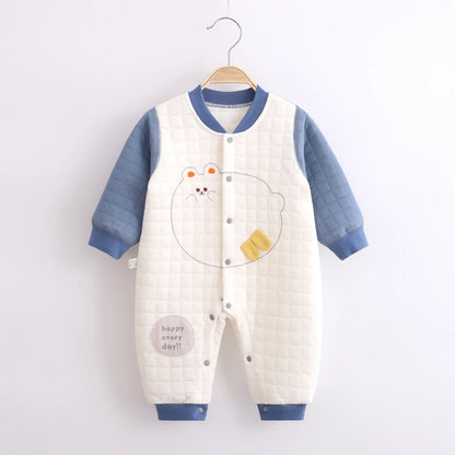 Cozy Cotton Baby Romper - Autumn & Winter Warmth - SweetPeaShop Exclusive