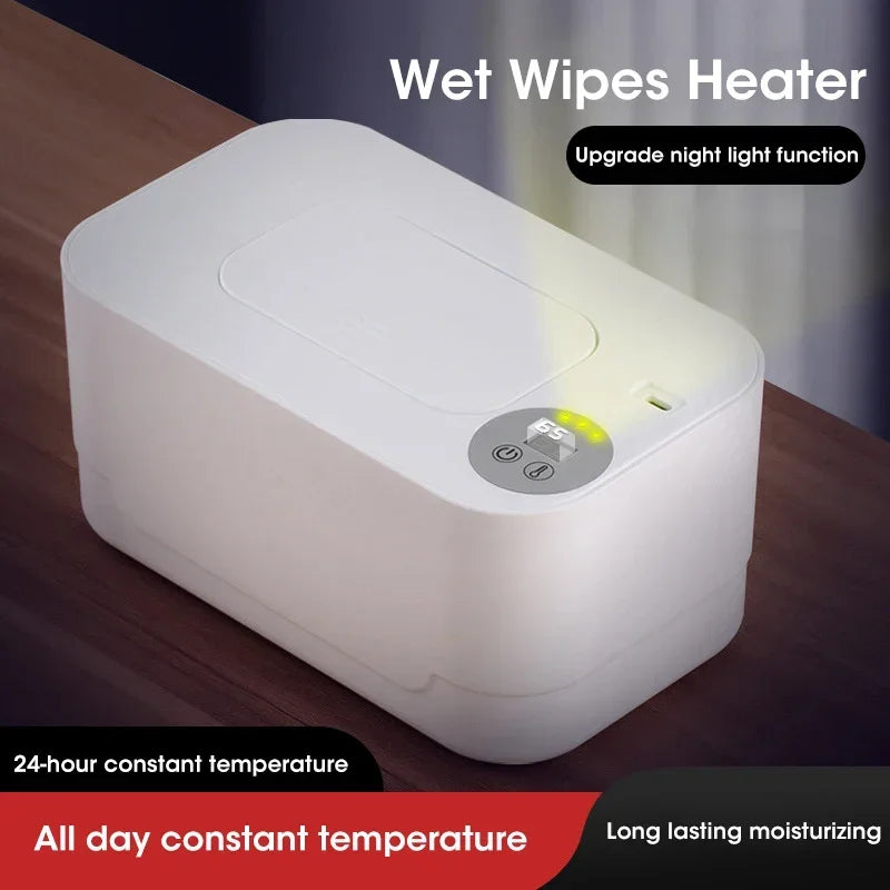 Portable USB Baby Wipe Warmer with LED Display – Perfect for Home & Trave - SweetPeaShop