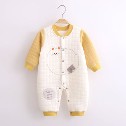 Cozy Cotton Baby Romper - Autumn & Winter Warmth - SweetPeaShop Exclusive