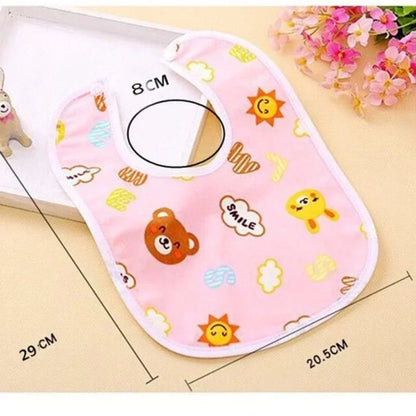 Cartoon Cotton Waterproof Baby Bib - SweetPeaShop Exclusive