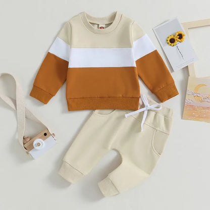 Winter Warm Contrast Baby Set - 2-Piece Outfit - SweetPeaShop