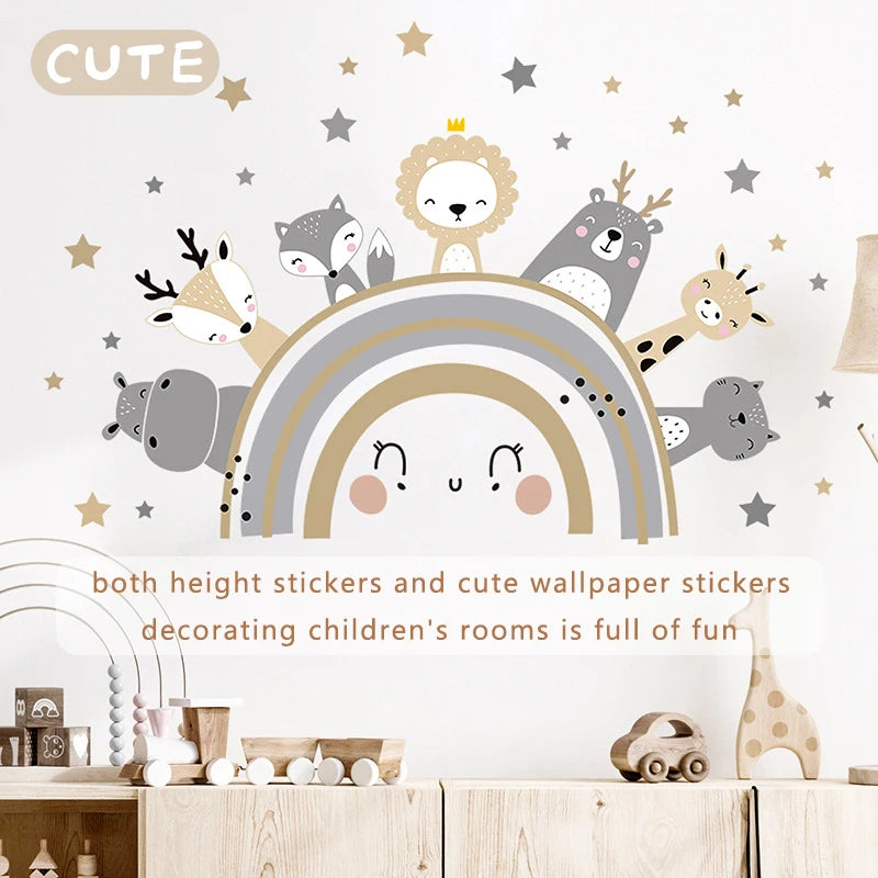 Whimsical Wall Height Chart for Kids – Adorable Baby Room Measuring Ruler - SweetPeaShop