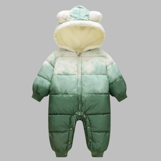 Newborn Baby Winter Warm Hooded Down Romper Jacket Snowsuit – SweetPeaShop Exclusive