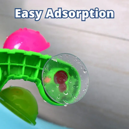 Colorful Waterwheel Bathing Sucker Baby Bath Toy - Water Spray Play Set for Kids - SweetPeaShop