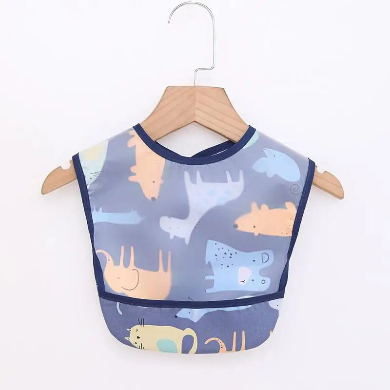 Toddler Waterproof Bib and Smock with Pocket – Feeding & Art Apron