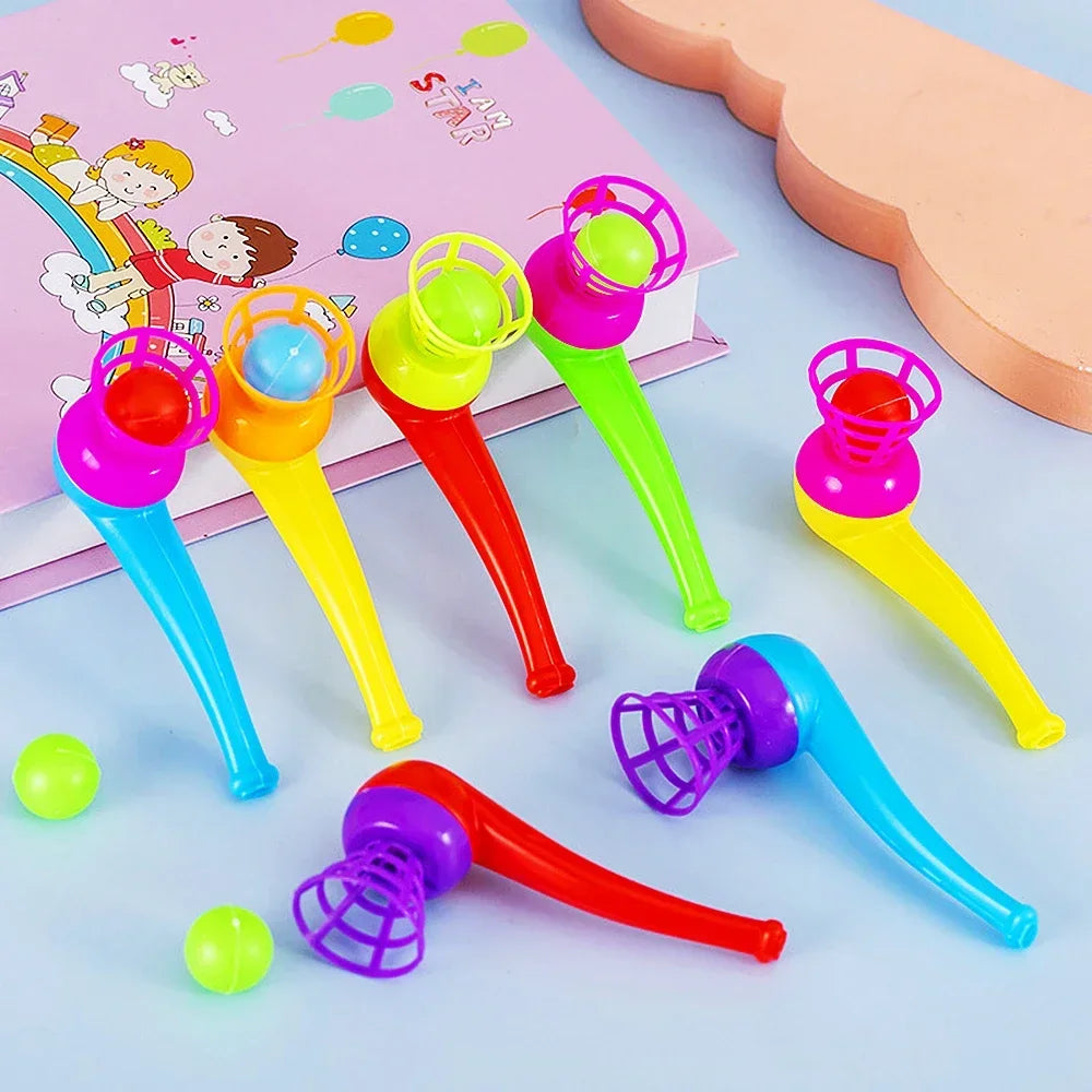 Magic Blowing Pipe Floating Ball Game – Fun Party Favors for Kids (12/30 Pcs) - SweetPeaShop