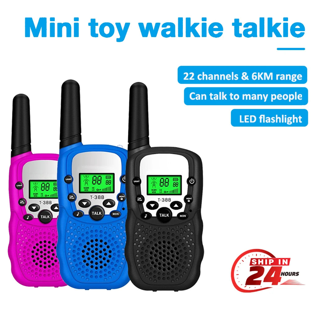 Rechargeable Kids Walkie Talkies - 3km Handheld Radios - SweetPeaShop