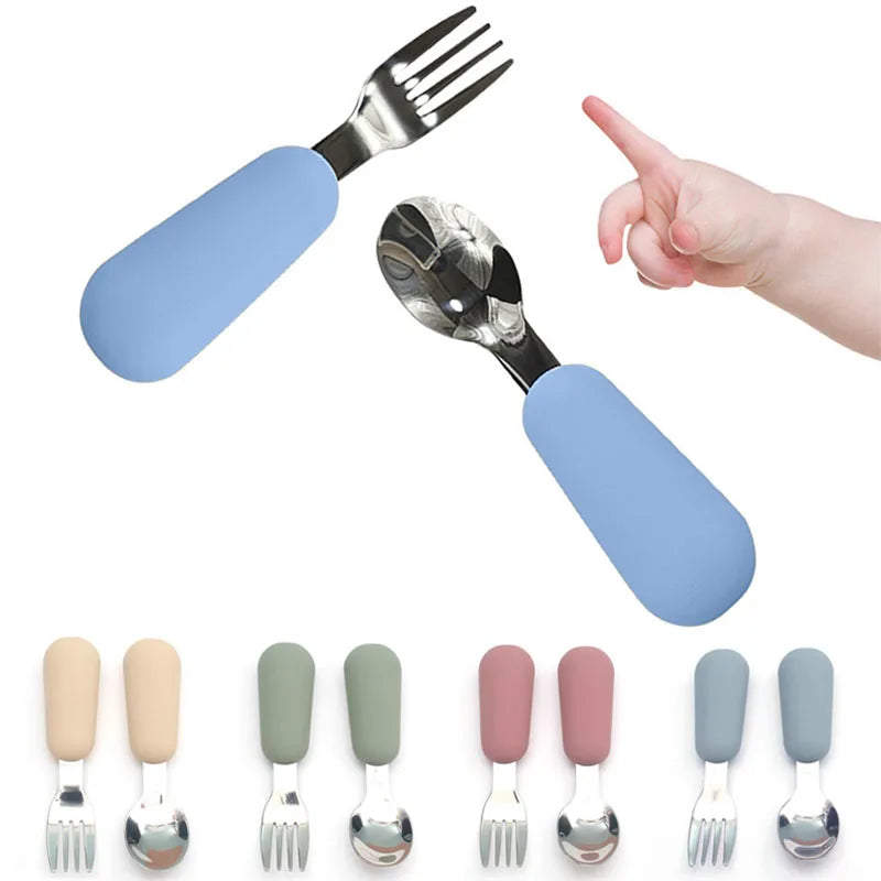 Baby Cartoon Tableware Set - Toddler-Friendly Cutlery - SweetPeaShop